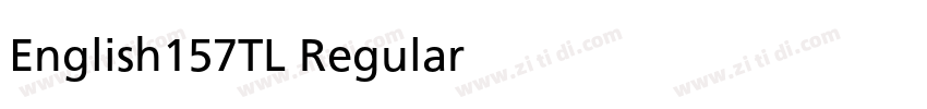 English157TL Regular字体转换